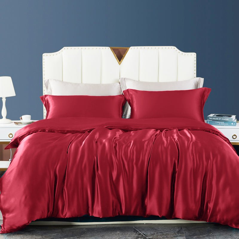 22 Momme 3-teiliges Bettbezug-Set, nahtloses Luxus-Seidenbettwäsche-Set