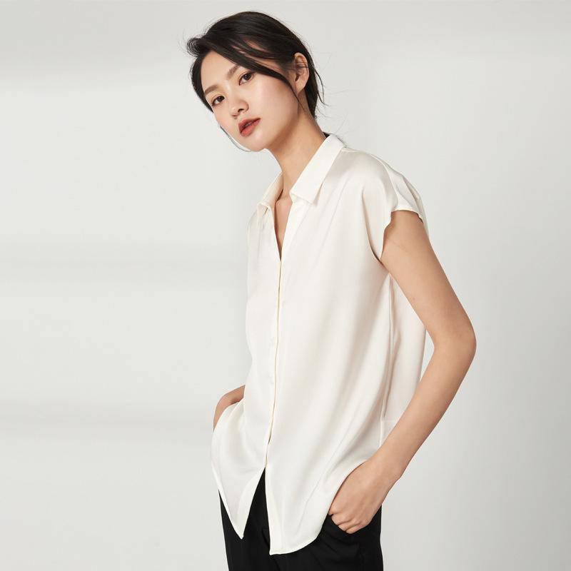 Pure Mulberry Silk Summer Blouse for Women