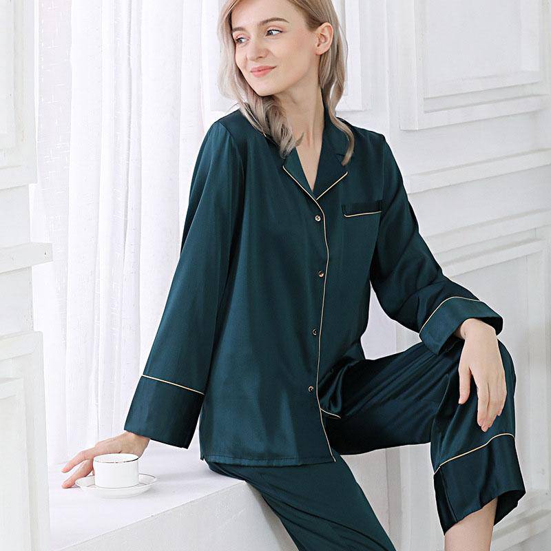 Pure Silk Pajamas Set For Women Luxury Nice Natural Silk Pajamas Best Silk Sleepwear On Sale -  slipintosoft